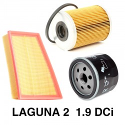 FILTRES (air + huile + gasoil) - Laguna 2 2.0 DCi toutes puissances