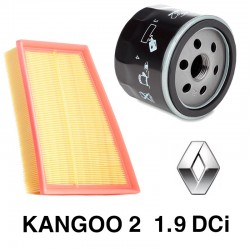 FILTRES (air + huile) - Kangoo 2 1.5 DCi toutes puissances