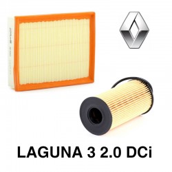 FILTRES (air + huile) - Laguna 3 1.5 DCi toutes puissances