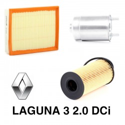 FILTRES (air + huile) - Laguna 3 2.0 DCi toutes puissances
