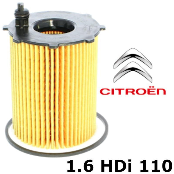 Filtre à huile pour CITROËN C4 Picasso C3 Picasso C2 Berlingo en 1.6 HDi 110 ch 90ch  