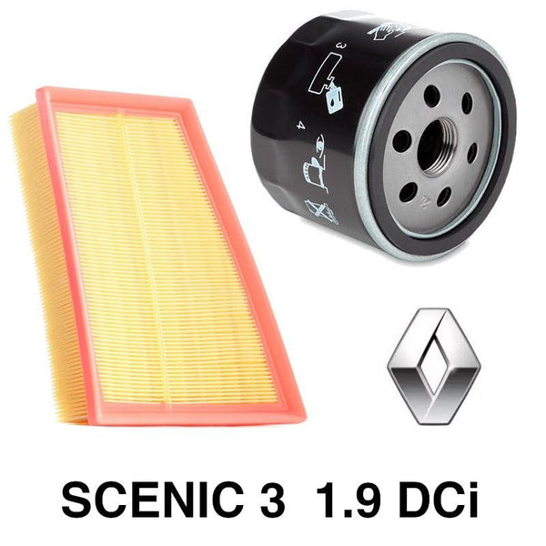 FILTRES (air + huile) pour RENAULT Scenic 3 1.9 DCi 