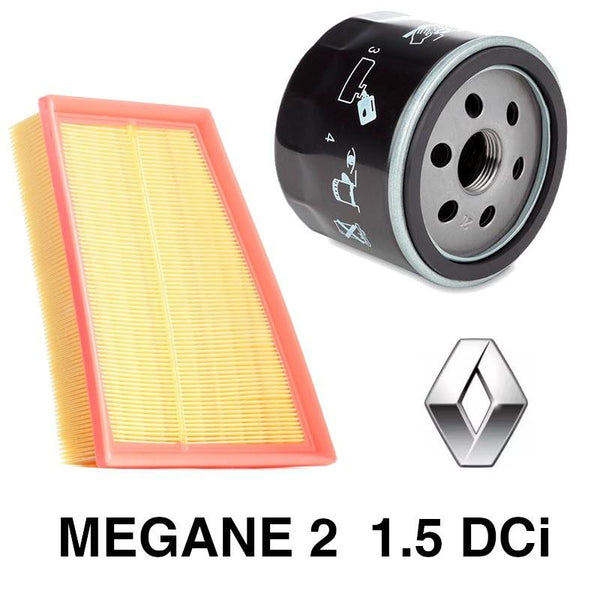 1.5 DCi | RENAULT Megane 2 | FILTRES air+huile 
