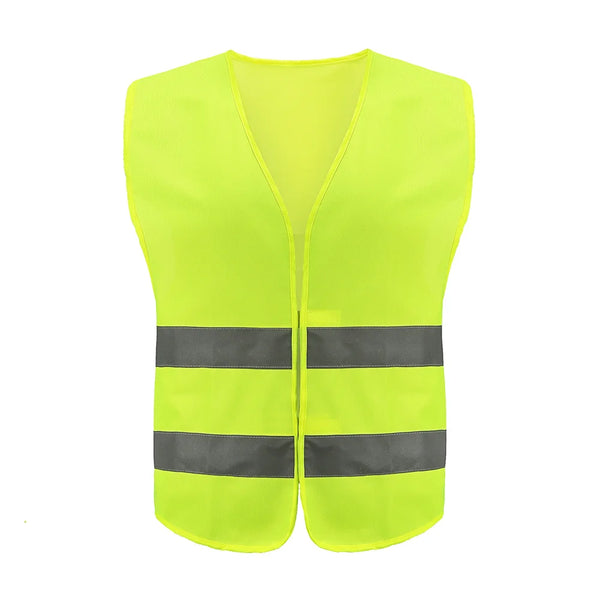 Gilet de Sécurité Réfléchissant | Haute Visibilité | Vert Fluo / Orange | Norme Routière