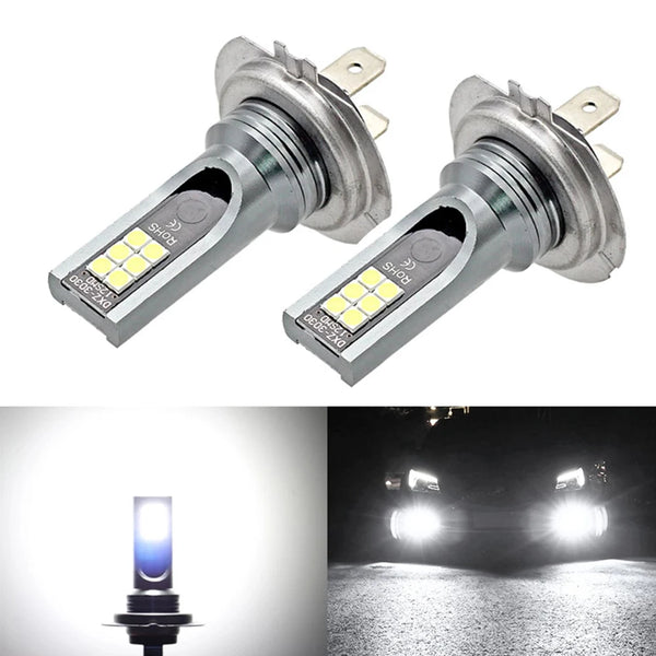 Ampoules LED H7 6000K | 110W | 30000LM | IP67 | Feux & Anti-brouillard